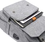 Vintage Backpack Travel Laptop Backpack with usb Charging Port for Women & Men School College Students Backpack Fits 15.6 Inch Laptop Black - Image 5